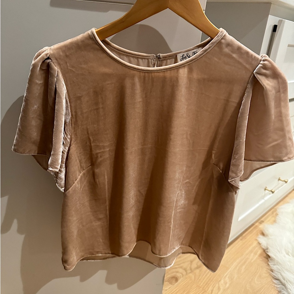 Love shack fancy velvet top